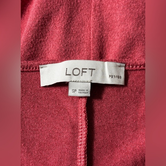 Ann Taylor Loft Orange/ Red Scoop Neck Pullover Top Blouse Shirt Sweater SP - Picture 4 of 5